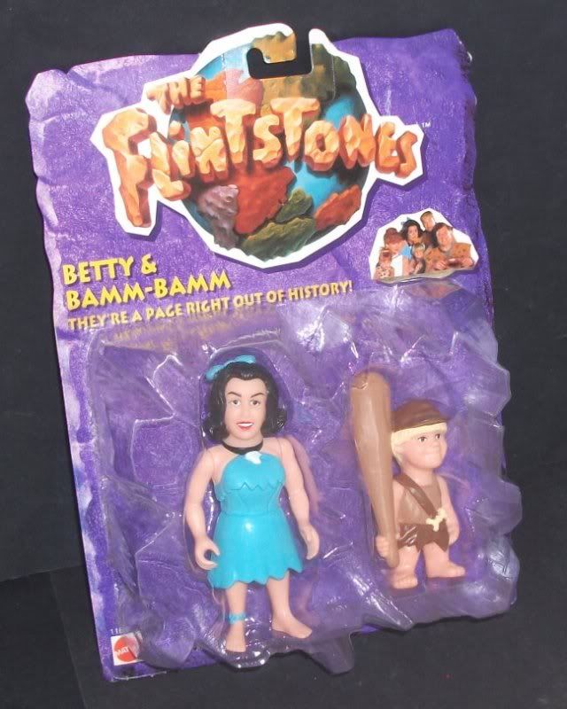 The Flintstones Betty And Bamm Bamm Poseable Moc Ebay 