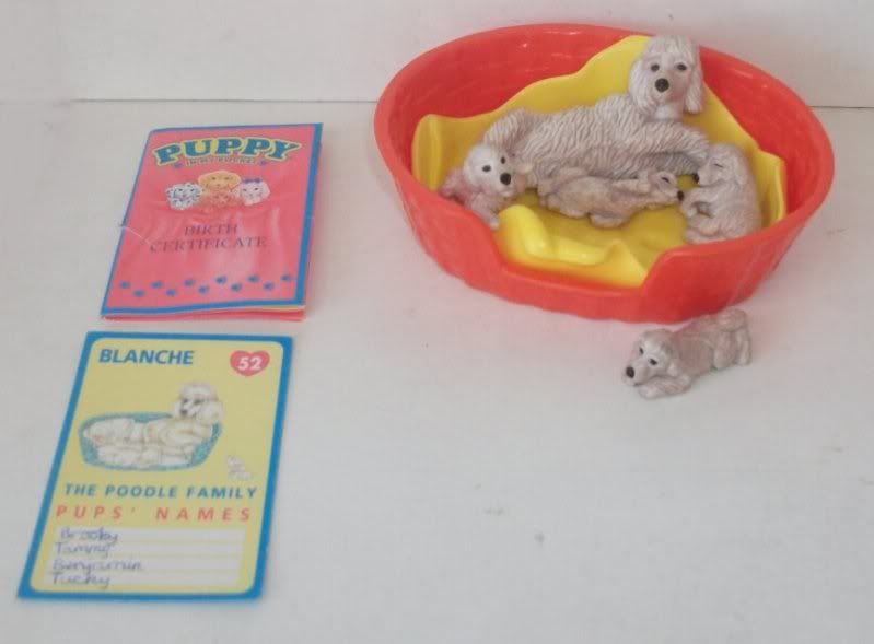 (D60) 1994 Vintage Puppy in my Pocket - #52 BLANCHE Poodle ...