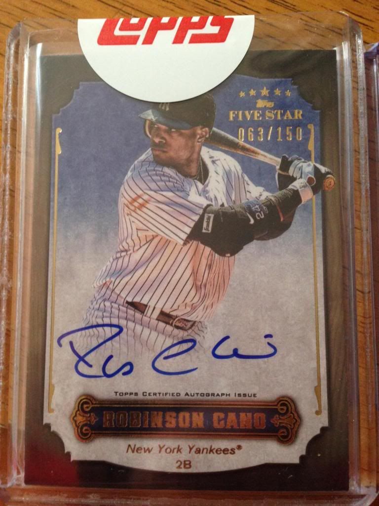 2 Robinson Cano Topps Redemptions Finally Blowout Cards Forums