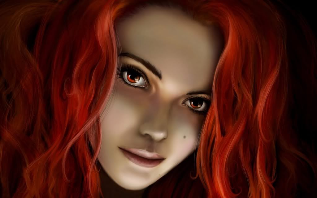 curly hair quotes. red hair quotes. Fantasy-Girl-With-Red-Hair-