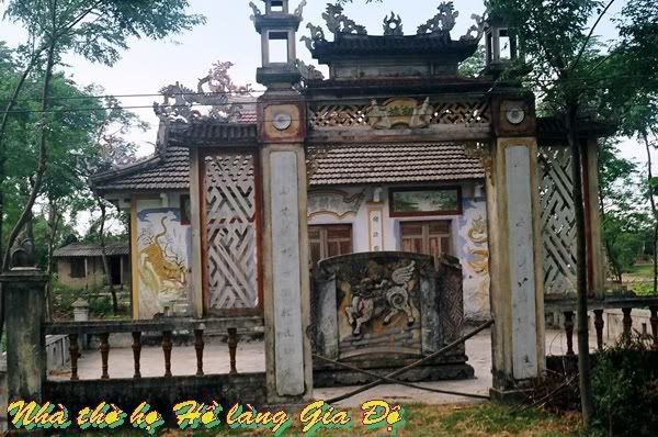 nhà thờ họ Hồ Gia Độ Quảng Trị