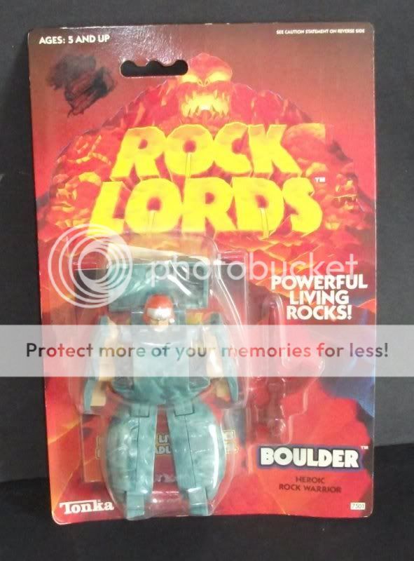 1986 G1 Rocklords   BOULDER Rock Lord   Carded MOSC Gobots (1)  