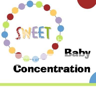 SWEET BABY CONCENTRATION Fun Shower Game   24 Sheets  