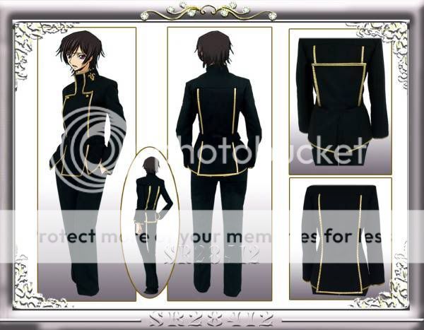 Halloween/Code Geass Lelouch Cosplay Academy Uniform  