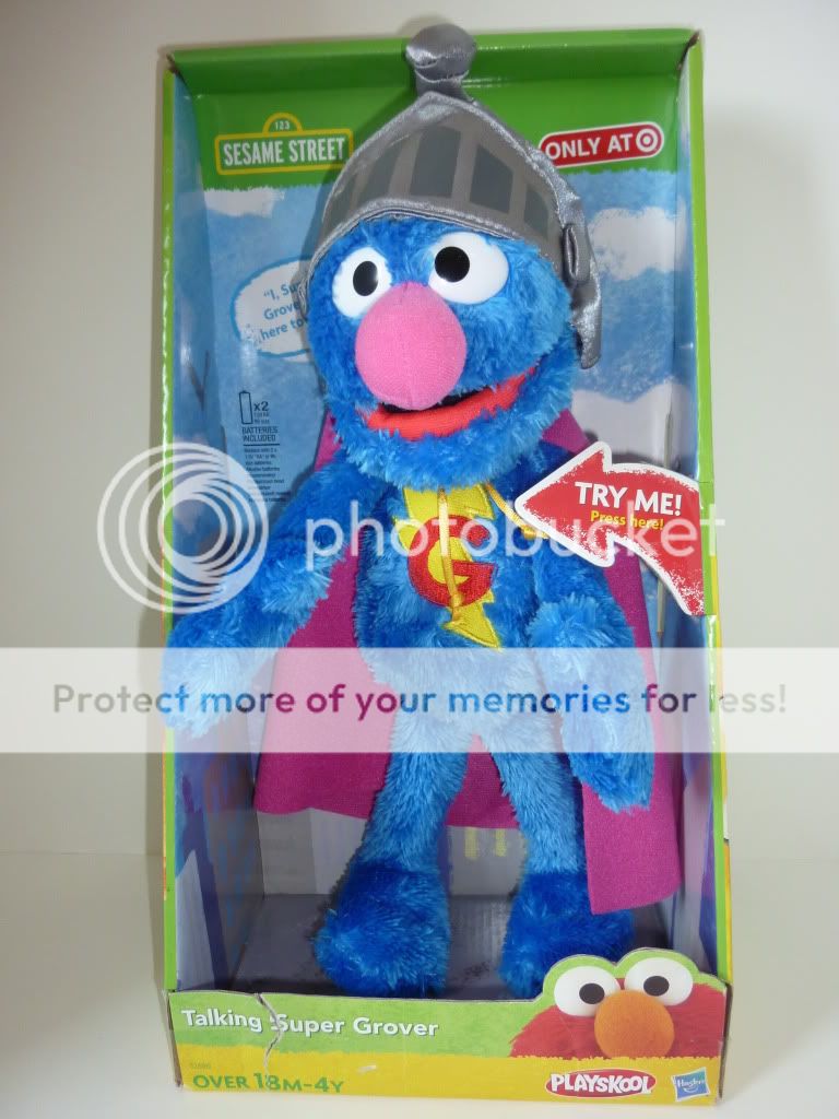 New Talking Super Grover 15 Plush Doll Playskool Sesame Street Target